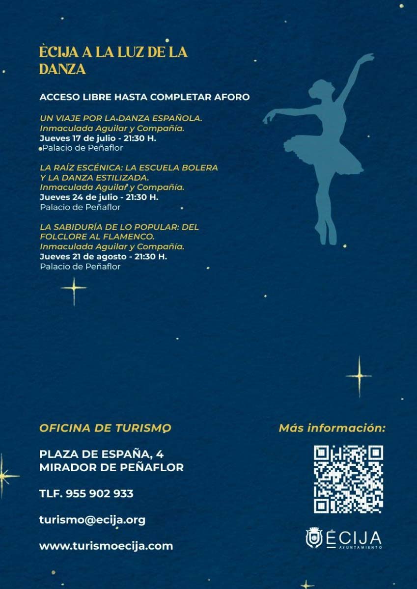Programacion Ecija a la Luz de la danza del 17 de julio al 4 de septiembre